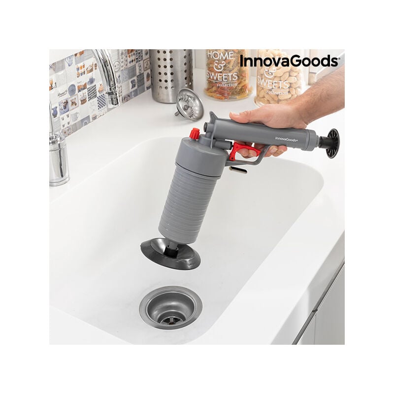 Pistola Desatascadora de Aire Comprimido Universal con Adaptadores KlinGun InnovaGoods
Pistola Desatascadora de Aire Comprimido Universal con Adaptadores KlinGun InnovaGoods