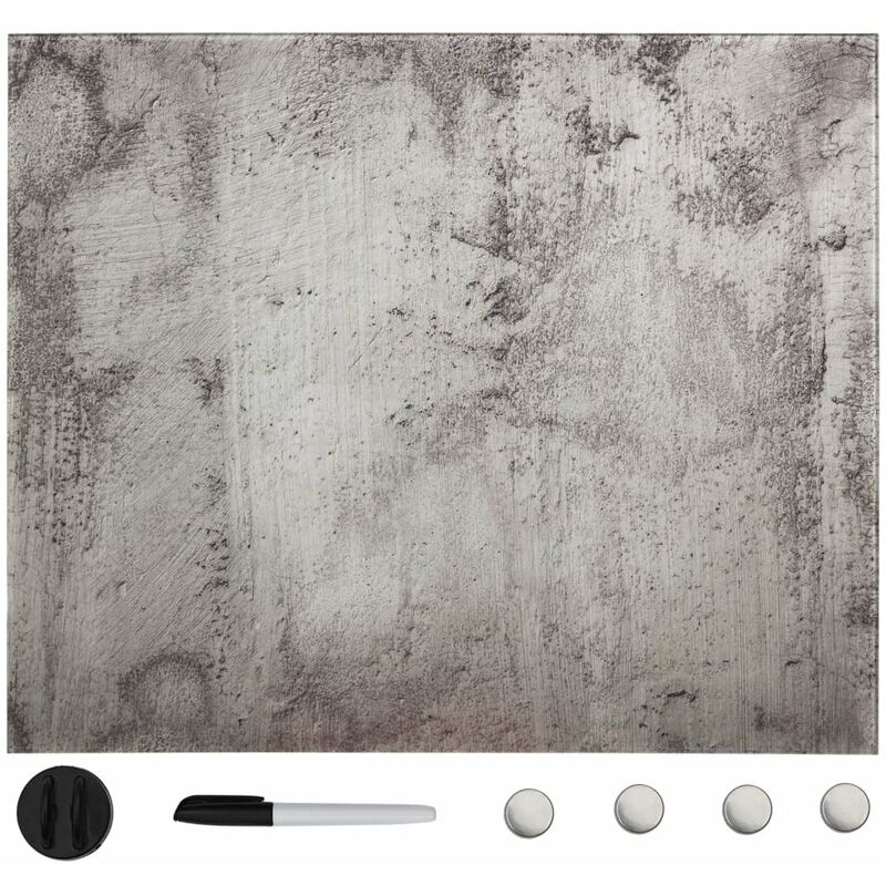 Pizarra magnetica de pared vidrio 40x40 cm
