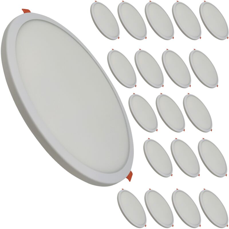Placa Downlight LED Circular Plana 20W 1800LM Corte Ajustable 50-180mm | Blanco Cálido 3000K - Pack 20 Uds. - Blanco Cálido 3000K
Placa Downlight LED Circular Plana 20W 1800LM Corte Ajustable 50-180mm | Blanco Cálido 3000K - Pack 20 Uds. - Blanco Cálido 3000K