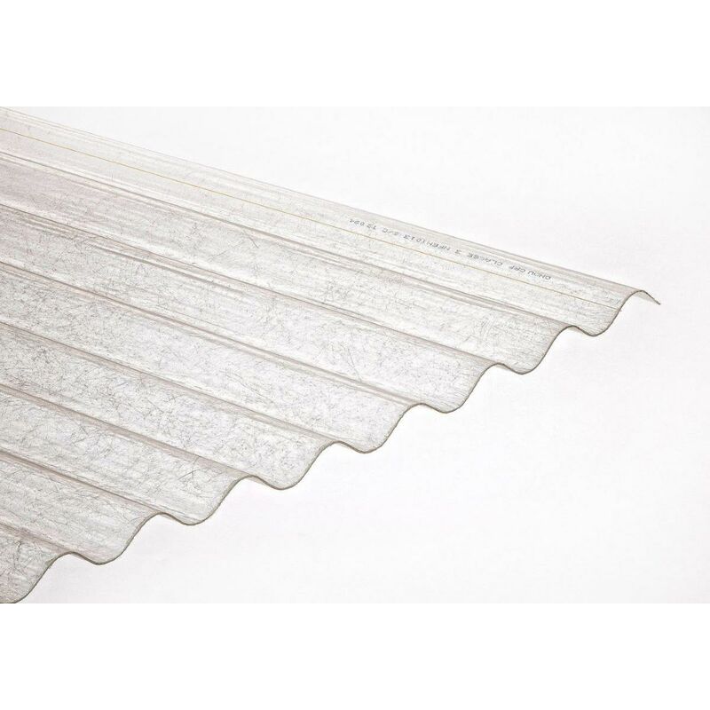Placa Poliéster PLR Mini Onda - 2,5 x 1,12 m (2,4 m2 útiles) - Traslúcido - Onduclair
Placa Poliéster PLR Mini Onda - 2,5 x 1,12 m (2,4 m2 útiles) - Traslúcido - Onduclair