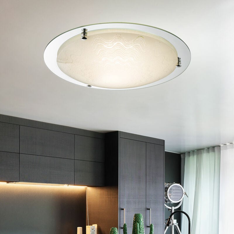 Lámpara de techo LED Lámpara de techo cromada Lámpara de luz diurna Vidrio de techo, borde de espejo CCT, 1x 18W 1200Lm 3000-6500K, 41.5 cm
Lámpara de techo LED Lámpara de techo cromada Lámpara de luz diurna Vidrio de techo, borde de espejo CCT, 1x 18W 1200Lm 3000-6500K, 41.5 cm