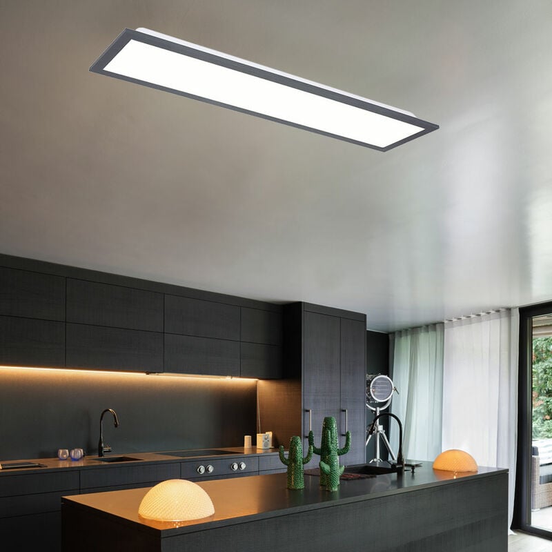Plafón de techo LED rectangular plano LED 60x15 plafón de oficina estrecho, aluminio blanco grafito, 18W 1000lm 3000K, L x An x Al 60x15x3 cm
Plafón de techo LED rectangular plano LED 60x15 plafón de oficina estrecho, aluminio blanco grafito, 18W 1000lm 3000K, L x An x Al 60x15x3 cm