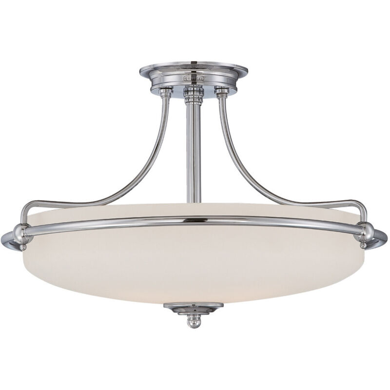 Plafón Griffin, níquel antiguo y vidrio, 4 bombillas
Plafón Griffin, níquel antiguo y vidrio, 4 bombillas