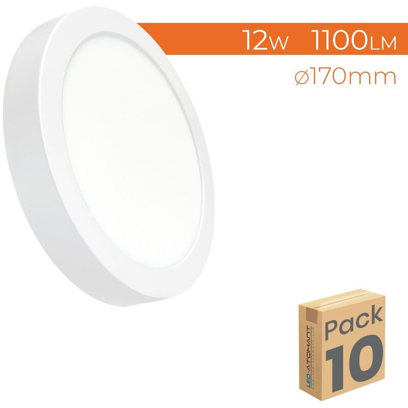 Led Atomant Sl - Plafón LED Circular Superficie 12W 1100LM 170mm | Blanco Frío 6500K - Pack 10 Uds. - Blanco Frío 6500K
Led Atomant Sl - Plafón LED Circular Superficie 12W 1100LM 170mm | Blanco Frío 6500K - Pack 10 Uds. - Blanco Frío 6500K