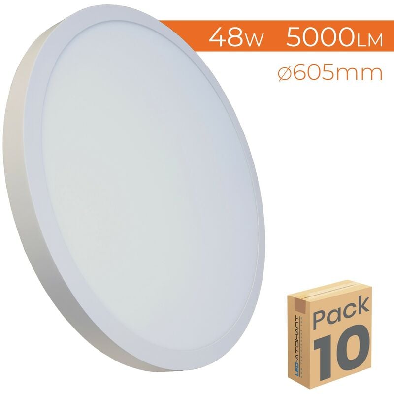 Led Atomant Sl - Plafón LED Circular Panel Superficie 48W 5000LM 605mm | Blanco Neutro 4500K - Pack 10 Uds. - Blanco Neutro 4500K
Led Atomant Sl - Plafón LED Circular Panel Superficie 48W 5000LM 605mm | Blanco Neutro 4500K - Pack 10 Uds. - Blanco Neutro 4500K