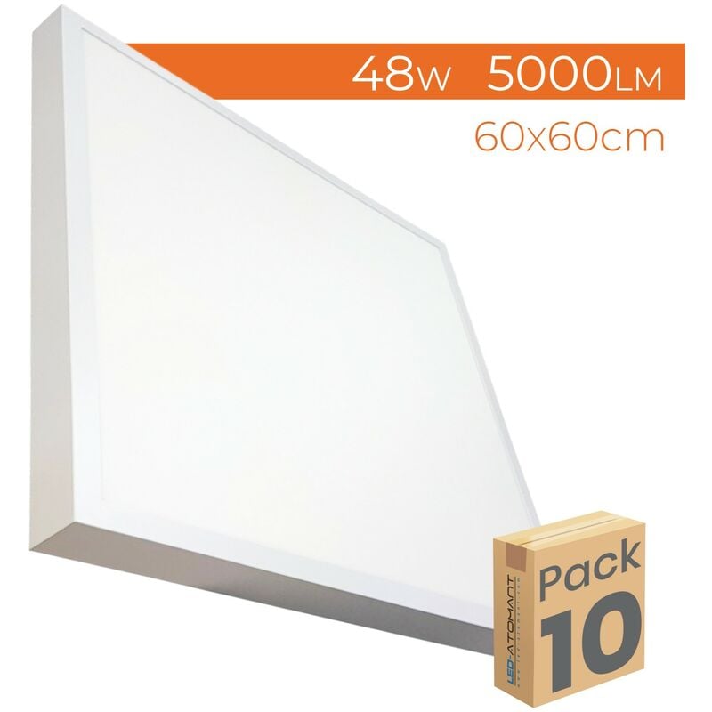 Led Atomant Sl - Plafón LED Cuadrado Panel Superficie 48W 5000LM 600mm | Blanco Neutro 4500K - Pack 10 Uds. - Blanco Neutro 4500K
Led Atomant Sl - Plafón LED Cuadrado Panel Superficie 48W 5000LM 600mm | Blanco Neutro 4500K - Pack 10 Uds. - Blanco Neutro 4500K