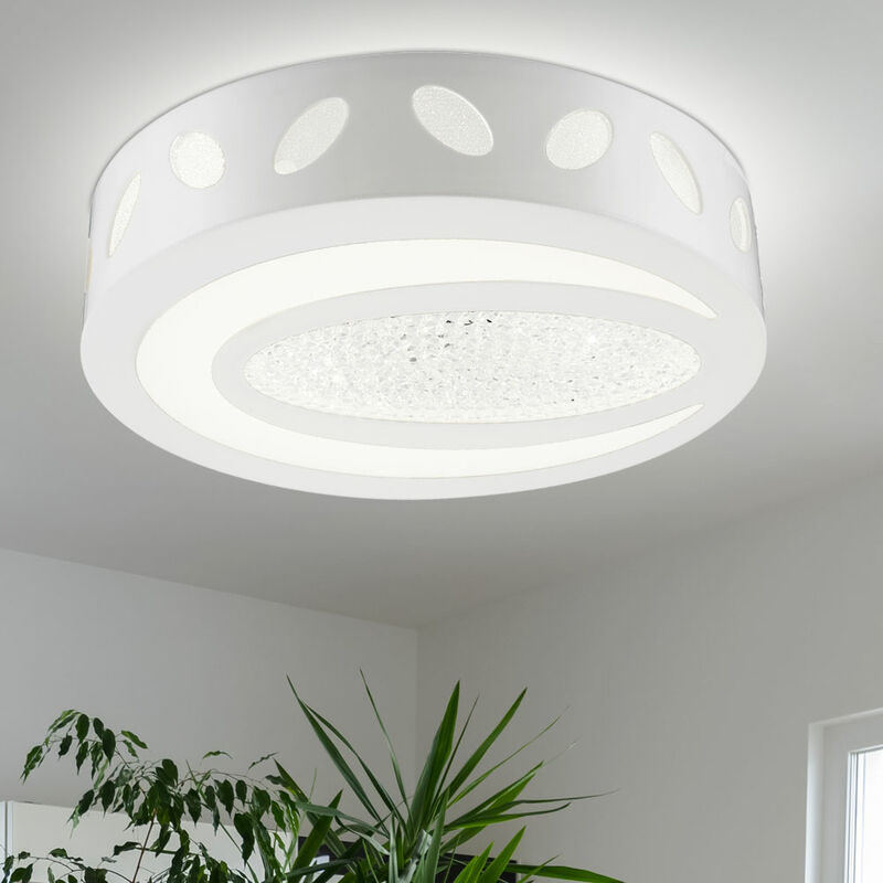 Plafón LED Plafón LED moderno redondo, con cristales en blanco, 1x LED 21 vatios 1250 lúmenes blanco neutro, 40 cm
Plafón LED Plafón LED moderno redondo, con cristales en blanco, 1x LED 21 vatios 1250 lúmenes blanco neutro, 40 cm