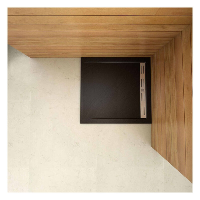 Plato de Ducha Cuadrado extraplano RESINA PIZARRA GEL COAT NEGRO, Válvula incluida, Antideslizante 90x90cm
Plato de Ducha Cuadrado extraplano RESINA PIZARRA GEL COAT NEGRO, Válvula incluida, Antideslizante 90x90cm