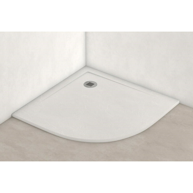 Plato Ducha BLANCO de Resina Semicircular Efecto Pizarra Extraplano, Resistente , Antideslizante C3, Espacios Reducidos 90x90
Plato Ducha BLANCO de Resina Semicircular Efecto Pizarra Extraplano, Resistente , Antideslizante C3, Espacios Reducidos 90x90