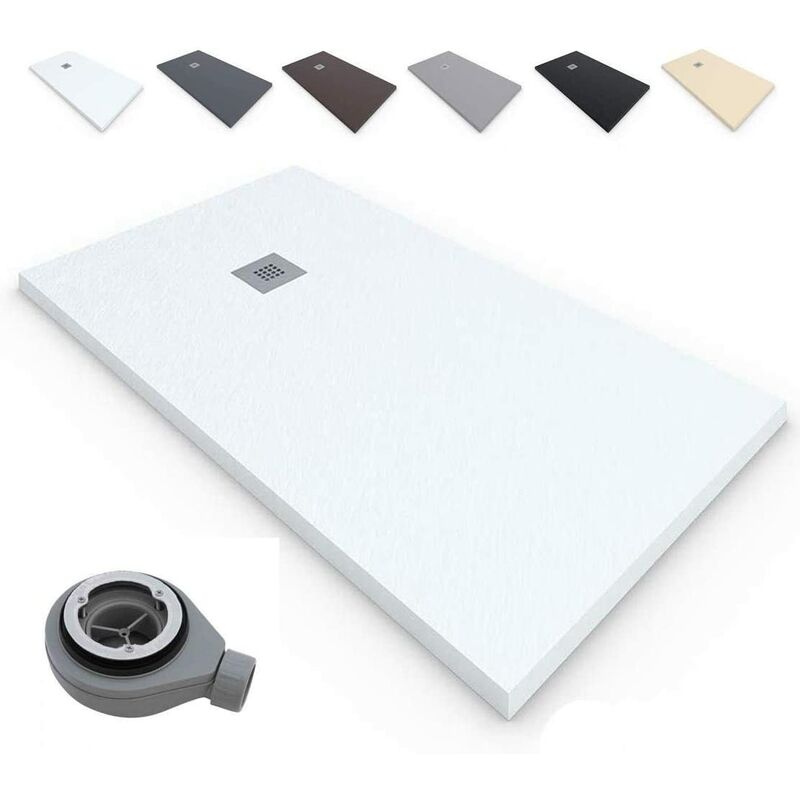 Plato de Ducha RESINA Extraplano EstiloBaño® TERRA - Antideslizante textura PIZARRA -color BLANCO - Todas Las Medidas Disponibles - Varios colores
Plato de Ducha RESINA Extraplano EstiloBaño® TERRA - Antideslizante textura PIZARRA -color BLANCO - Todas Las Medidas Disponibles - Varios colores