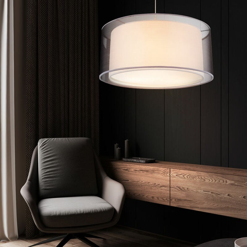 Péndulo lámpara colgante techos dormir habitación de invitados iluminación textil lámpara gris
Péndulo lámpara colgante techos dormir habitación de invitados iluminación textil lámpara gris