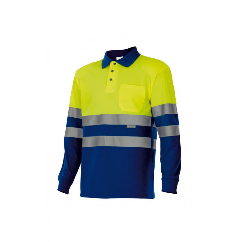 Polo bicolor de alta visibilidad de manga larga VELILLA Serie 175 | 4XL - Amarillo flúor / Azulina
Polo bicolor de alta visibilidad de manga larga VELILLA Serie 175 | 4XL - Amarillo flúor / Azulina