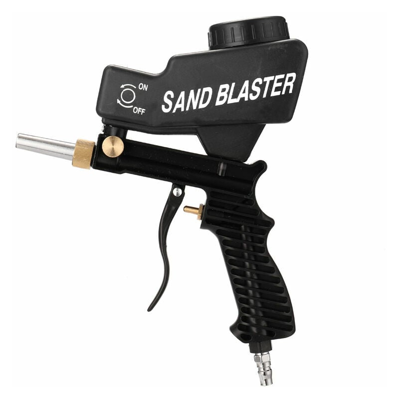 Sandblasting Gun Gravity Feed Air Sandblast Portable Speed Blaster Sand