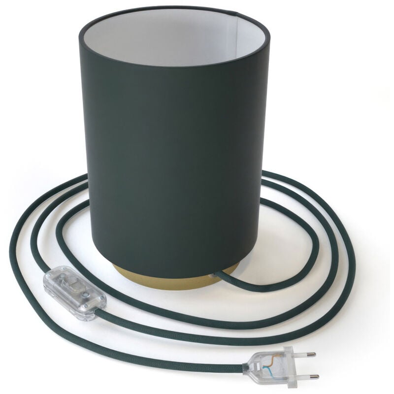 Creative Cables - Posaluce de metal con pantalla de cilindro azul petroleo, completa con cable textil, interruptor y enchufe de 2 polos | Sin
Creative Cables - Posaluce de metal con pantalla de cilindro azul petroleo, completa con cable textil, interruptor y enchufe de 2 polos | Sin