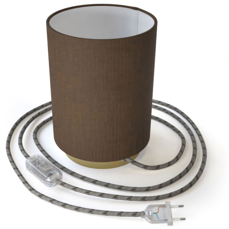 Creative Cables - Posaluce de metal con pantalla de cilindro Marrón Camelot, completa con cable textil, interruptor y enchufe de 2 polos | Sin
Creative Cables - Posaluce de metal con pantalla de cilindro Marrón Camelot, completa con cable textil, interruptor y enchufe de 2 polos | Sin