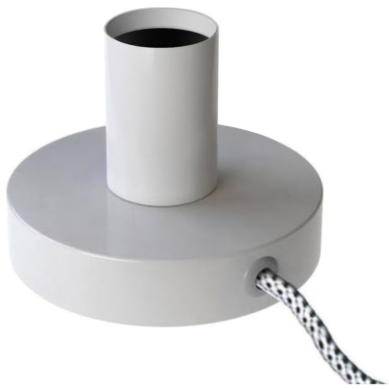 Creative Cables - Posaluce Metal, lámpara de mesa de metal completa con cable textil, interruptor y enchufe de 2 polos | Sin bombilla - Blanco
Creative Cables - Posaluce Metal, lámpara de mesa de metal completa con cable textil, interruptor y enchufe de 2 polos | Sin bombilla - Blanco