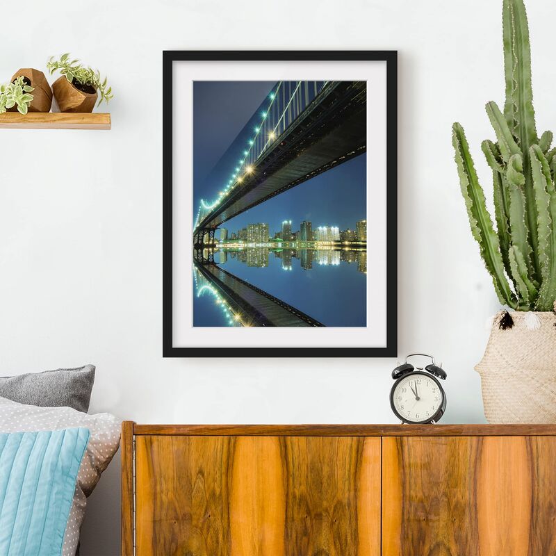 Póster enmarcado - Abstract Manhattan Bridge Dimensión LxA: 100cm x 70cm, Marco: Negro
Póster enmarcado - Abstract Manhattan Bridge Dimensión LxA: 100cm x 70cm, Marco: Negro