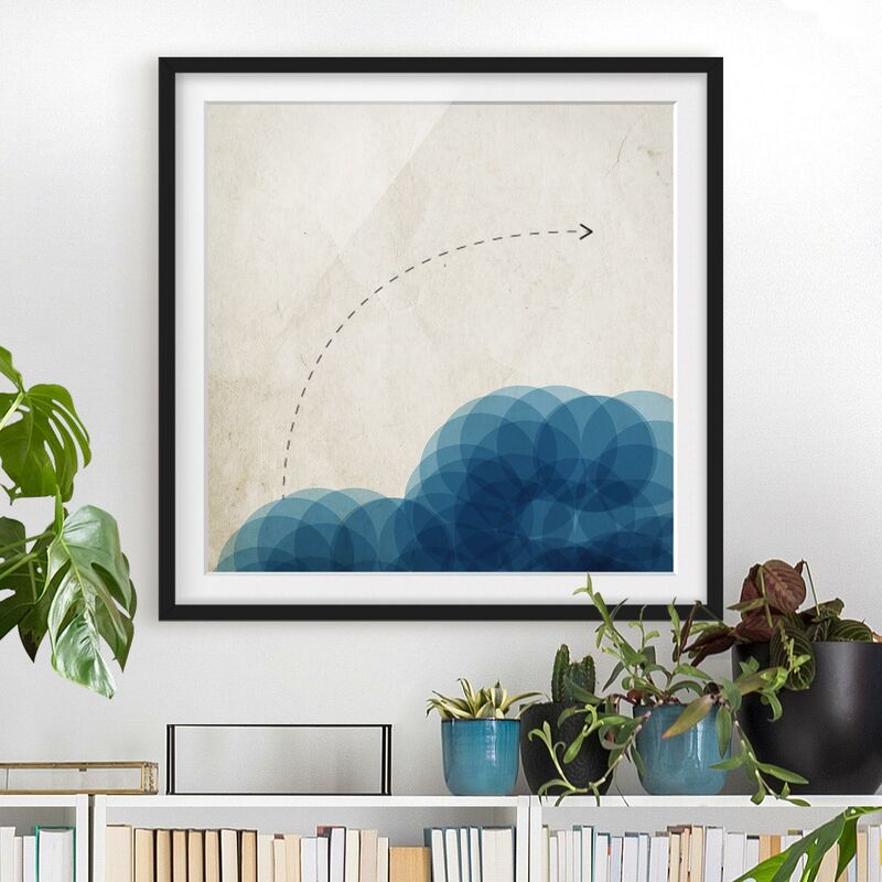 Póster enmarcado - Forme astratte - Cerchi blu Dimensión LxA: 30cm x 30cm, Marco: Negro
Póster enmarcado - Forme astratte - Cerchi blu Dimensión LxA: 30cm x 30cm, Marco: Negro