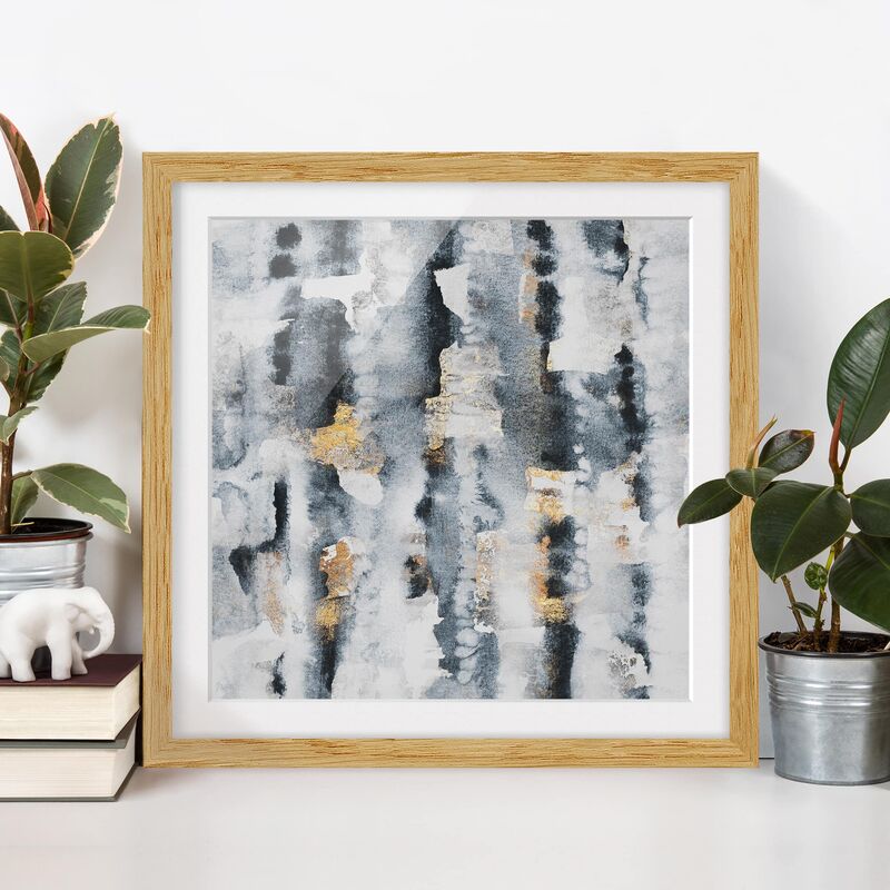Póster enmarcado - Acquerello Astratto con oro Dimensión LxA: 70cm x 70cm, Marco: Roble
Póster enmarcado - Acquerello Astratto con oro Dimensión LxA: 70cm x 70cm, Marco: Roble