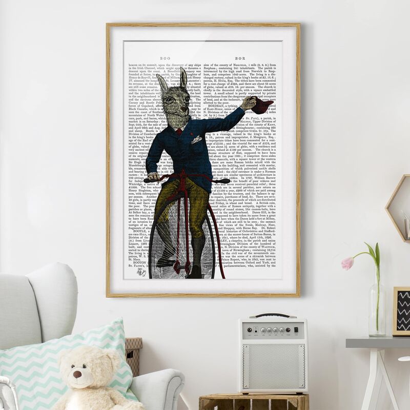 Póster enmarcado - Lettura Degli Animali - Lama In Bicicletta Dimensión LxA: 70cm x 50cm, Marco: Roble
Póster enmarcado - Lettura Degli Animali - Lama In Bicicletta Dimensión LxA: 70cm x 50cm, Marco: Roble