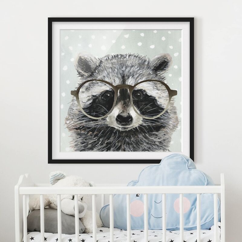 Póster enmarcado - Animals With Glasses - Raccoon Dimensión LxA: 20cm x 20cm, Marco: Negro
Póster enmarcado - Animals With Glasses - Raccoon Dimensión LxA: 20cm x 20cm, Marco: Negro