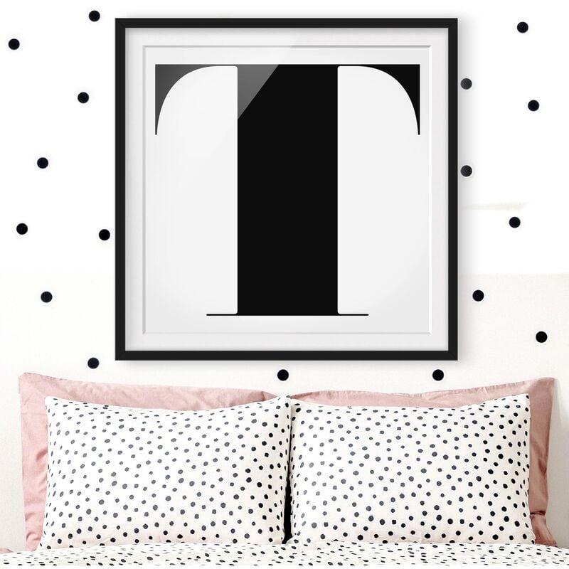 Póster enmarcado - Antiqua Letter T Dimensión LxA: 30cm x 30cm, Marco: Negro
Póster enmarcado - Antiqua Letter T Dimensión LxA: 30cm x 30cm, Marco: Negro