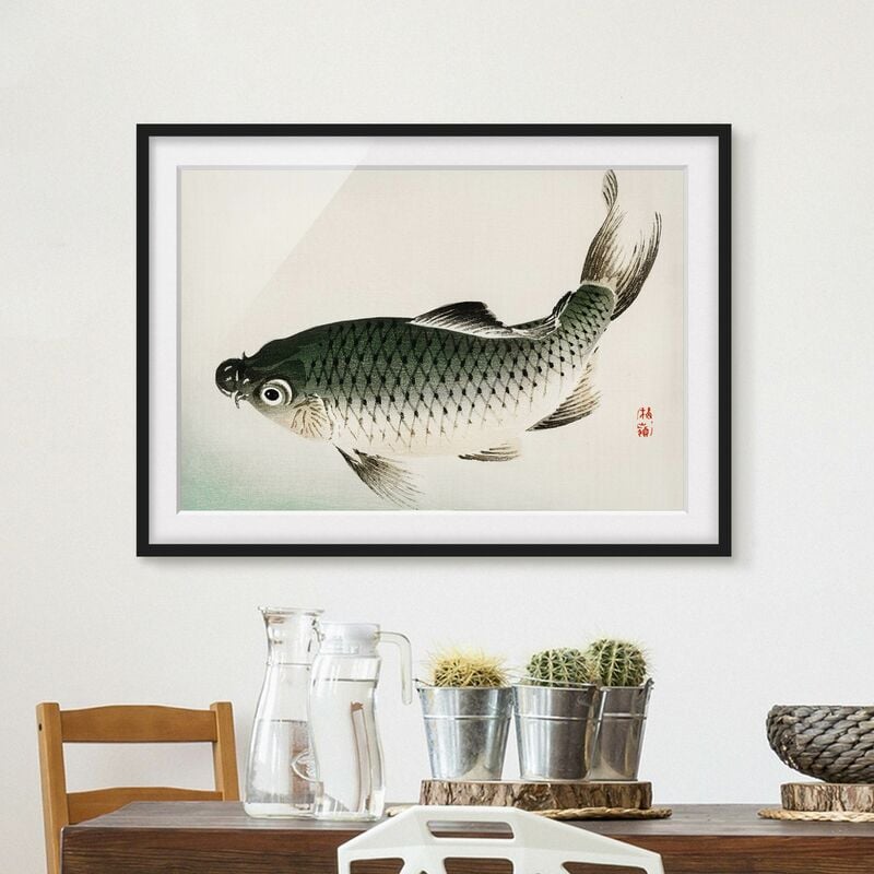 Póster enmarcado - Disegno carpa asiatica Vintage Dimensión LxA: 40cm x 55cm, Marco: Negro
Póster enmarcado - Disegno carpa asiatica Vintage Dimensión LxA: 40cm x 55cm, Marco: Negro