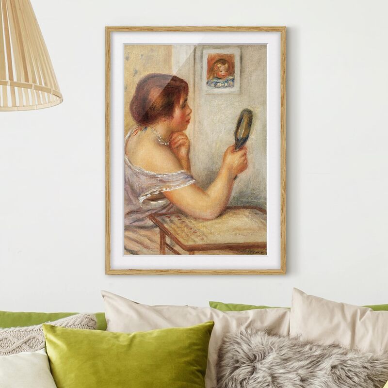 Póster enmarcado - Auguste Renoir - Gabrielle Holding A Mirror Or Marie Dupuis Holding A Mirror With A Portrait Of Coco Dimensión LxA: 24cm x 18cm,
Póster enmarcado - Auguste Renoir - Gabrielle Holding A Mirror Or Marie Dupuis Holding A Mirror With A Portrait Of Coco Dimensión LxA: 24cm x 18cm,