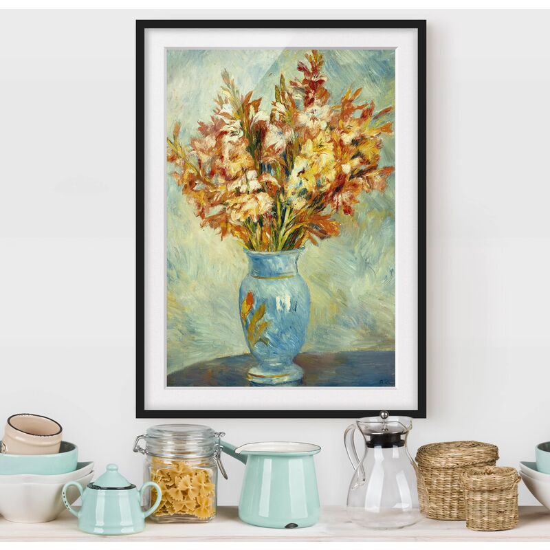 Póster enmarcado - Auguste Renoir - Gladiolas In A Blue Vase Dimensión LxA: 100cm x 70cm, Marco: Negro
Póster enmarcado - Auguste Renoir - Gladiolas In A Blue Vase Dimensión LxA: 100cm x 70cm, Marco: Negro