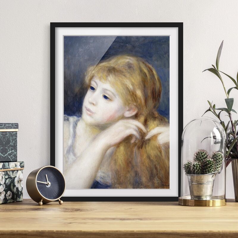 Póster enmarcado - Auguste Renoir - Head Of A Young Woman Dimensión LxA: 100cm x 70cm, Marco: Negro
Póster enmarcado - Auguste Renoir - Head Of A Young Woman Dimensión LxA: 100cm x 70cm, Marco: Negro
