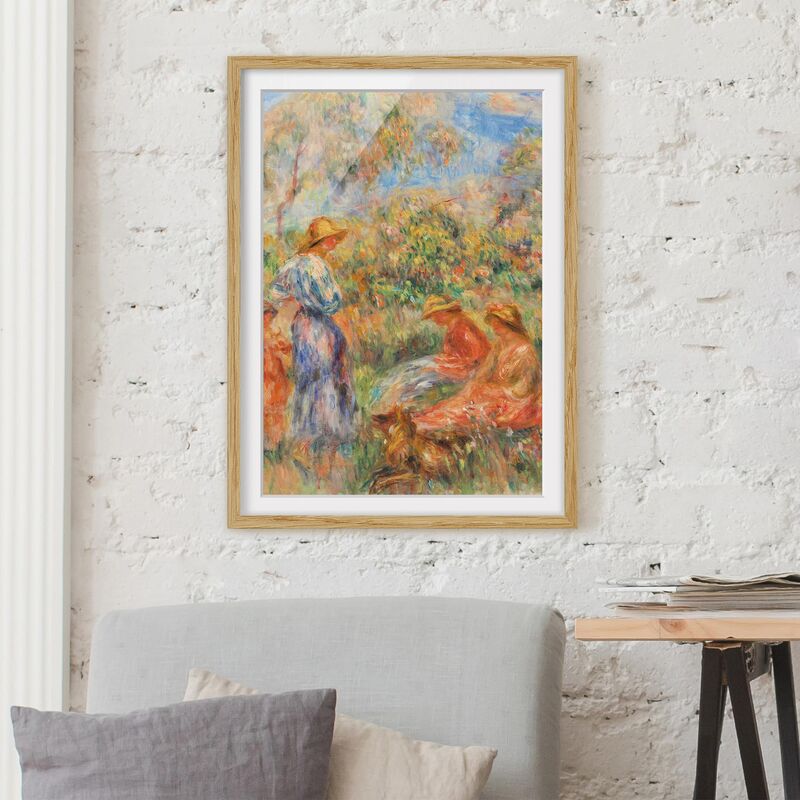 Póster enmarcado - Auguste Renoir - Three Women And Child In A Landscape Dimensión LxA: 100cm x 70cm, Marco: Roble
Póster enmarcado - Auguste Renoir - Three Women And Child In A Landscape Dimensión LxA: 100cm x 70cm, Marco: Roble