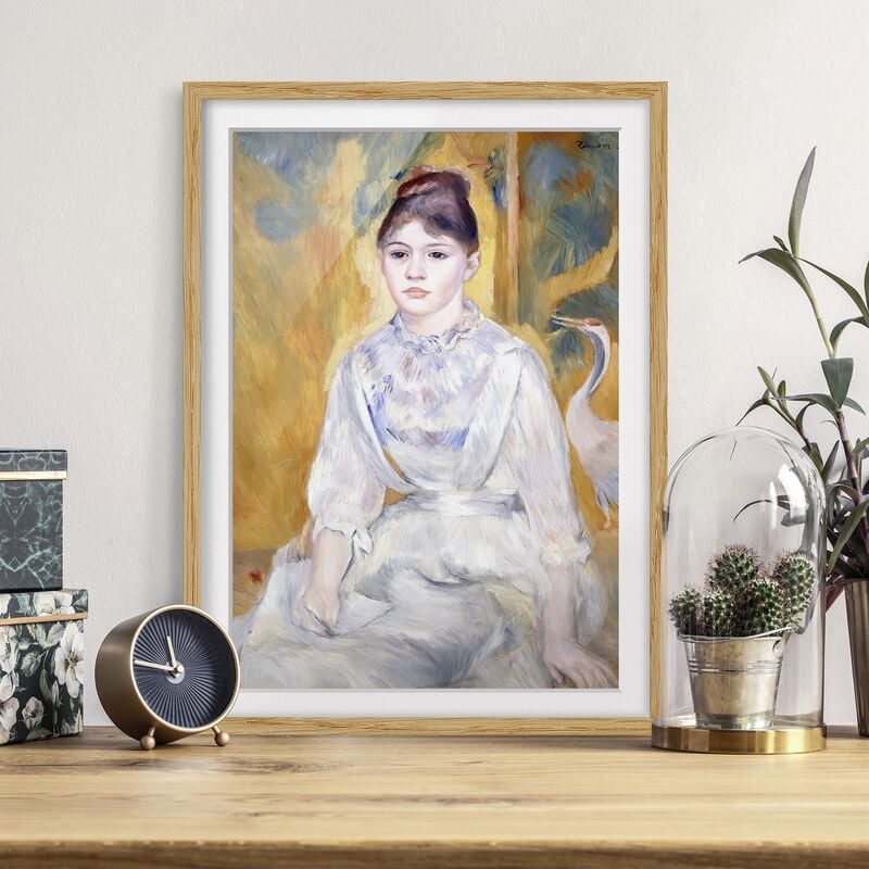 Póster enmarcado - Auguste Renoir - Young Girl With A Swan Dimensión LxA: 70cm x 50cm, Marco: Roble
Póster enmarcado - Auguste Renoir - Young Girl With A Swan Dimensión LxA: 70cm x 50cm, Marco: Roble