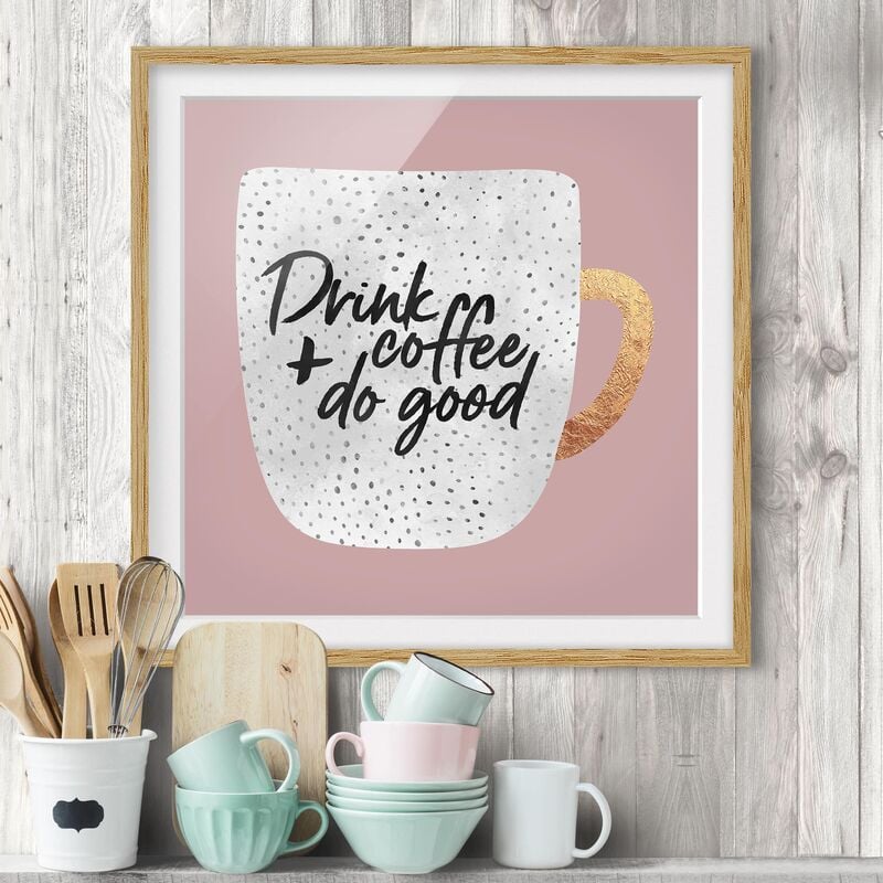 Póster enmarcado - Bere caffè, fare del bene - Bianco Dimensión LxA: 20cm x 20cm, Marco: Roble
Póster enmarcado - Bere caffè, fare del bene - Bianco Dimensión LxA: 20cm x 20cm, Marco: Roble