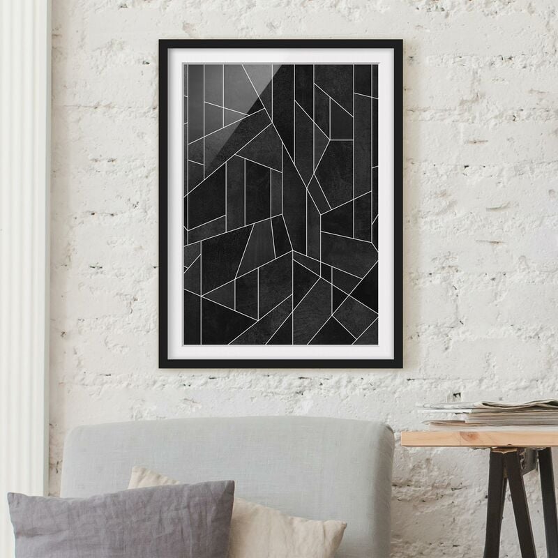 Póster enmarcado - Bianco e nero geometrico Acquarello Dimensión LxA: 55cm x 40cm, Marco: Negro
Póster enmarcado - Bianco e nero geometrico Acquarello Dimensión LxA: 55cm x 40cm, Marco: Negro