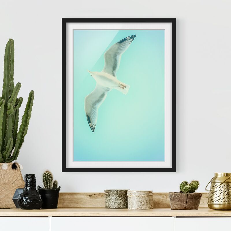 Póster enmarcado - Cielo Blu Con Gabbiano Dimensión LxA: 100cm x 70cm, Marco: Negro
Póster enmarcado - Cielo Blu Con Gabbiano Dimensión LxA: 100cm x 70cm, Marco: Negro