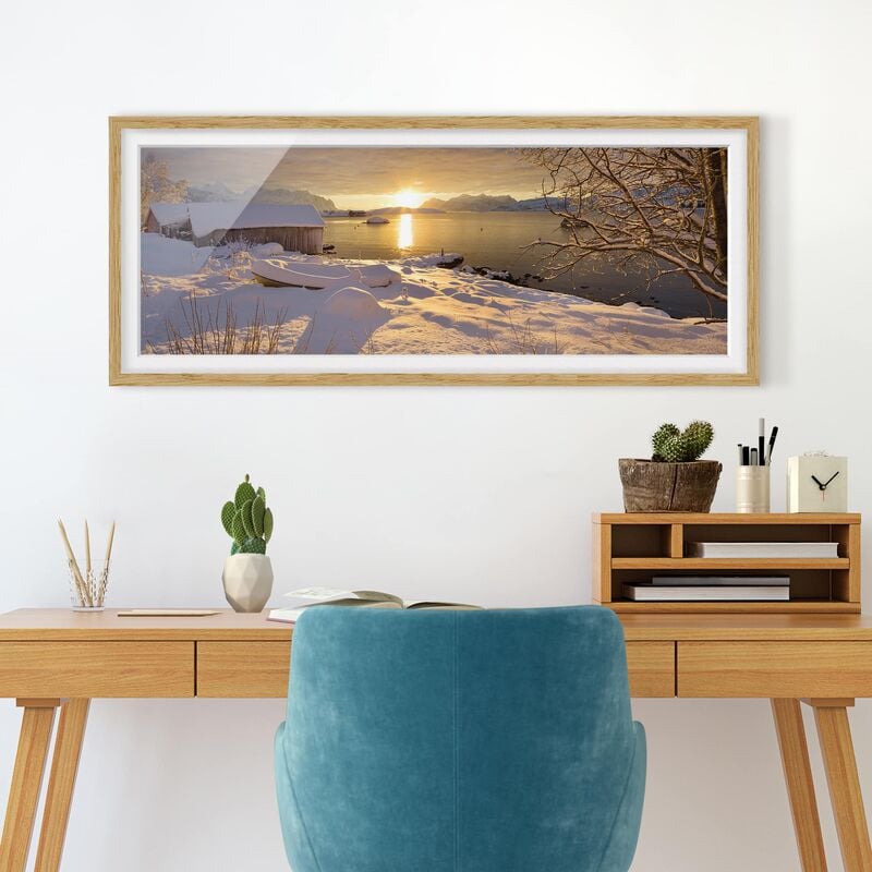 Póster enmarcado - Boathouse A Gammelgarden Dimensión LxA: 40cm x 100cm, Marco: Roble
Póster enmarcado - Boathouse A Gammelgarden Dimensión LxA: 40cm x 100cm, Marco: Roble