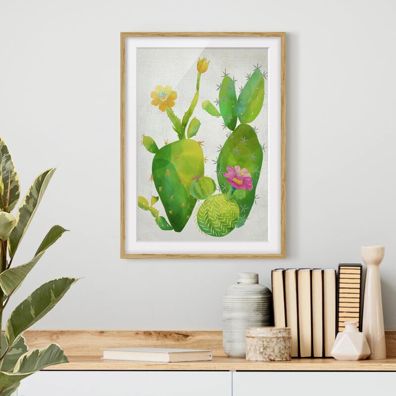 Póster enmarcado - Famiglia Di Cactus, Rosa, Giallo Dimensión LxA: 70cm x 50cm, Marco: Roble
Póster enmarcado - Famiglia Di Cactus, Rosa, Giallo Dimensión LxA: 70cm x 50cm, Marco: Roble