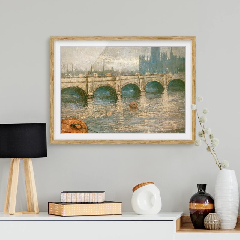 Póster enmarcado - Claude Monet - Thames Bridge Dimensión LxA: 50cm x 70cm, Marco: Roble
Póster enmarcado - Claude Monet - Thames Bridge Dimensión LxA: 50cm x 70cm, Marco: Roble