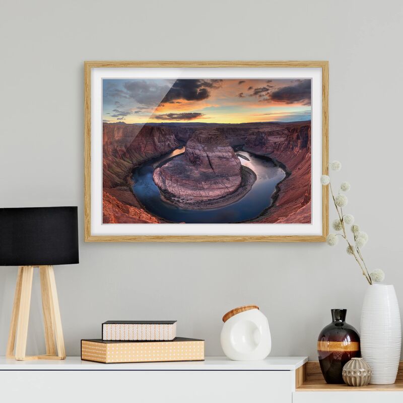 Póster enmarcado - Colorado River Glen Canyon Dimensión LxA: 50cm x 70cm, Marco: Roble
Póster enmarcado - Colorado River Glen Canyon Dimensión LxA: 50cm x 70cm, Marco: Roble