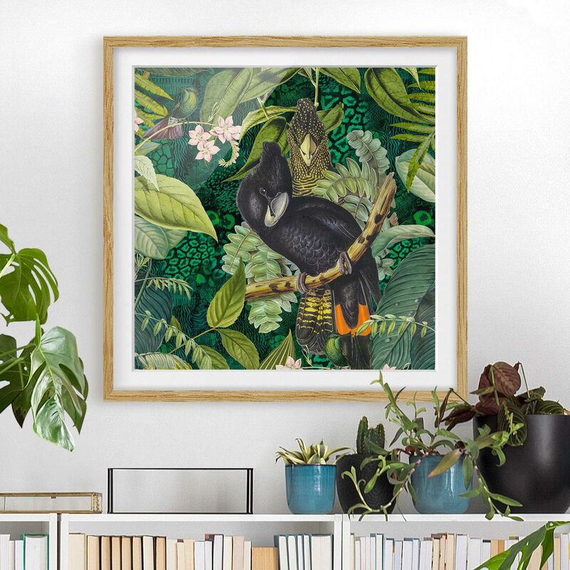 Póster enmarcado - Colorato collage - Cacatua In The Jungle Dimensión LxA: 70cm x 70cm, Marco: Roble
Póster enmarcado - Colorato collage - Cacatua In The Jungle Dimensión LxA: 70cm x 70cm, Marco: Roble