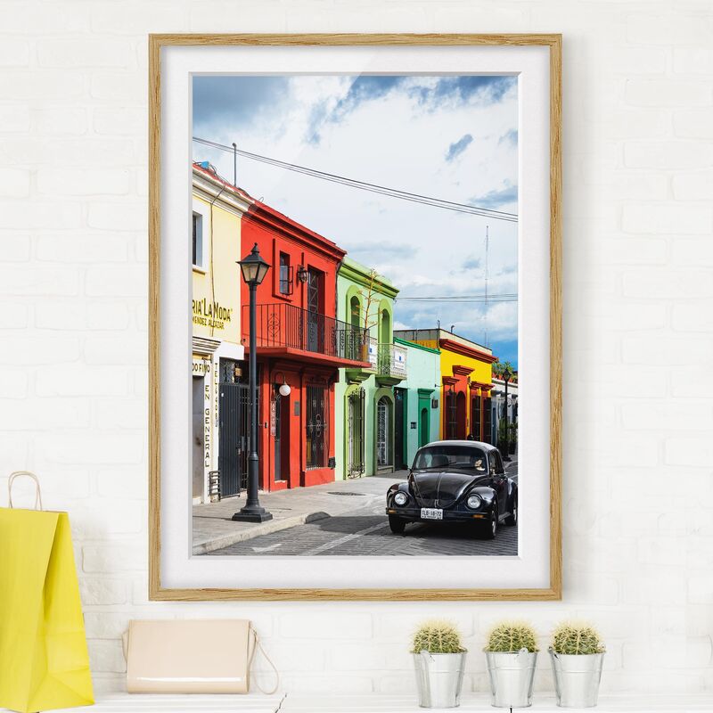 Póster enmarcado - Colorful Facades Black Beetle Dimensión LxA: 70cm x 50cm, Marco: Roble
Póster enmarcado - Colorful Facades Black Beetle Dimensión LxA: 70cm x 50cm, Marco: Roble