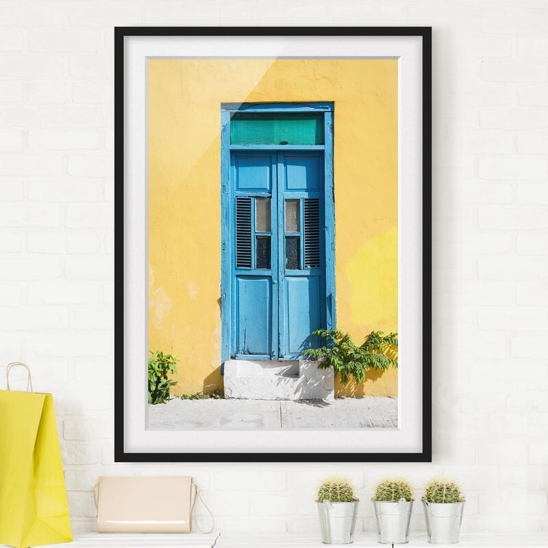 Póster enmarcado - Colorful Wall Blue Door Dimensión LxA: 40cm x 30cm, Marco: Negro
Póster enmarcado - Colorful Wall Blue Door Dimensión LxA: 40cm x 30cm, Marco: Negro