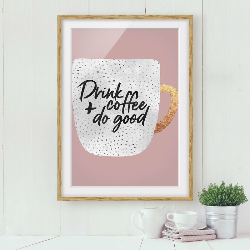 Póster enmarcado - Bere caffè, fare del bene - Bianco Dimensión LxA: 24cm x 18cm, Marco: Roble
Póster enmarcado - Bere caffè, fare del bene - Bianco Dimensión LxA: 24cm x 18cm, Marco: Roble