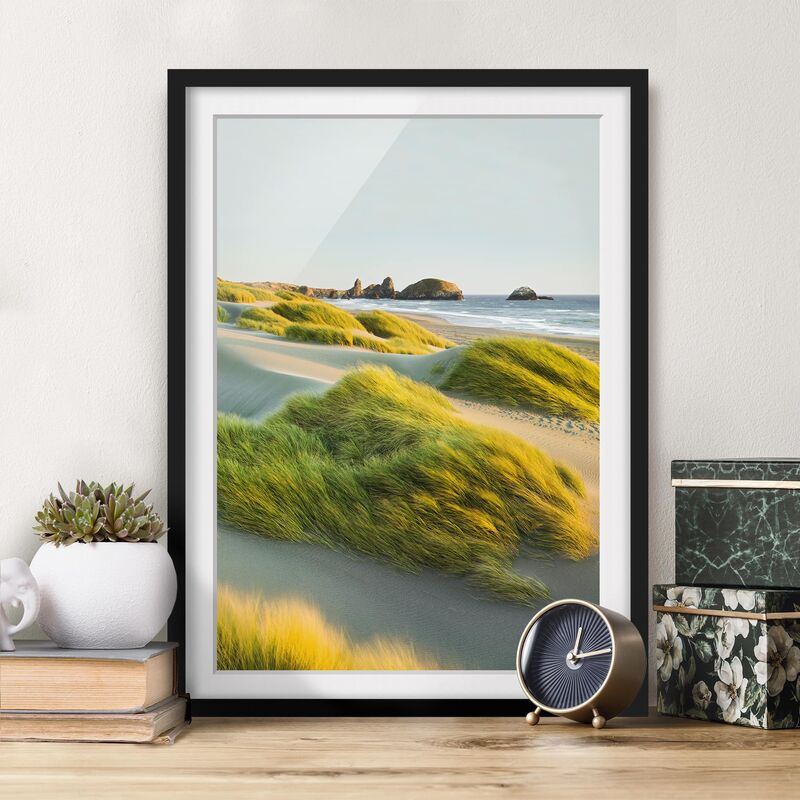 Póster enmarcado - Dunes And Grasses At The Sea Dimensión LxA: 100cm x 70cm, Marco: Negro
Póster enmarcado - Dunes And Grasses At The Sea Dimensión LxA: 100cm x 70cm, Marco: Negro