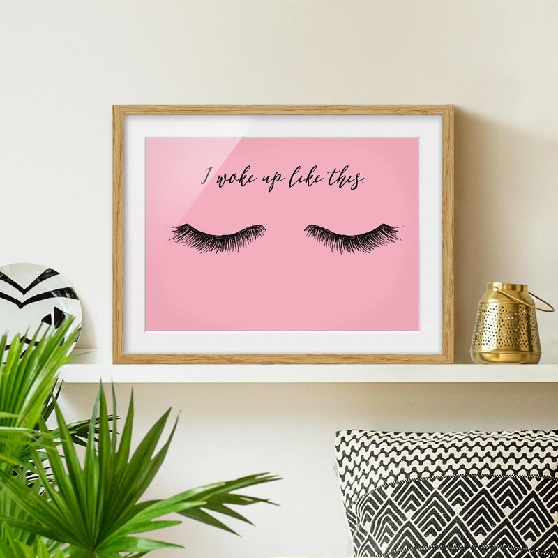 Póster enmarcado - Eyelashes Chat - Wake Up Dimensión LxA: 50cm x 70cm, Marco: Roble
Póster enmarcado - Eyelashes Chat - Wake Up Dimensión LxA: 50cm x 70cm, Marco: Roble
