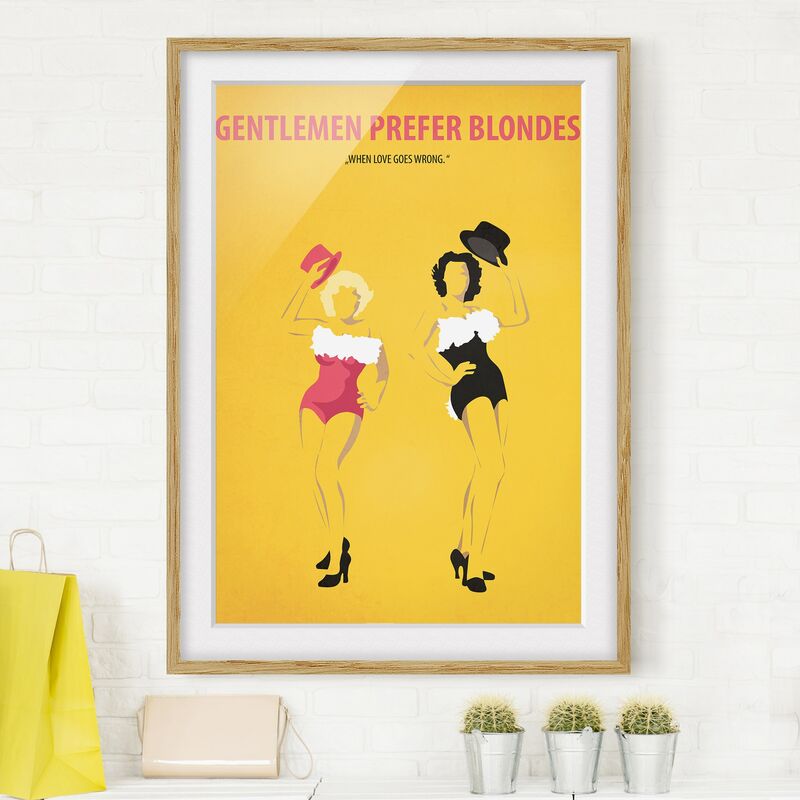 Póster enmarcado - Locandina cinematografica uomini preferiscono le bionde Dimensión LxA: 100cm x 70cm, Marco: Roble
Póster enmarcado - Locandina cinematografica uomini preferiscono le bionde Dimensión LxA: 100cm x 70cm, Marco: Roble