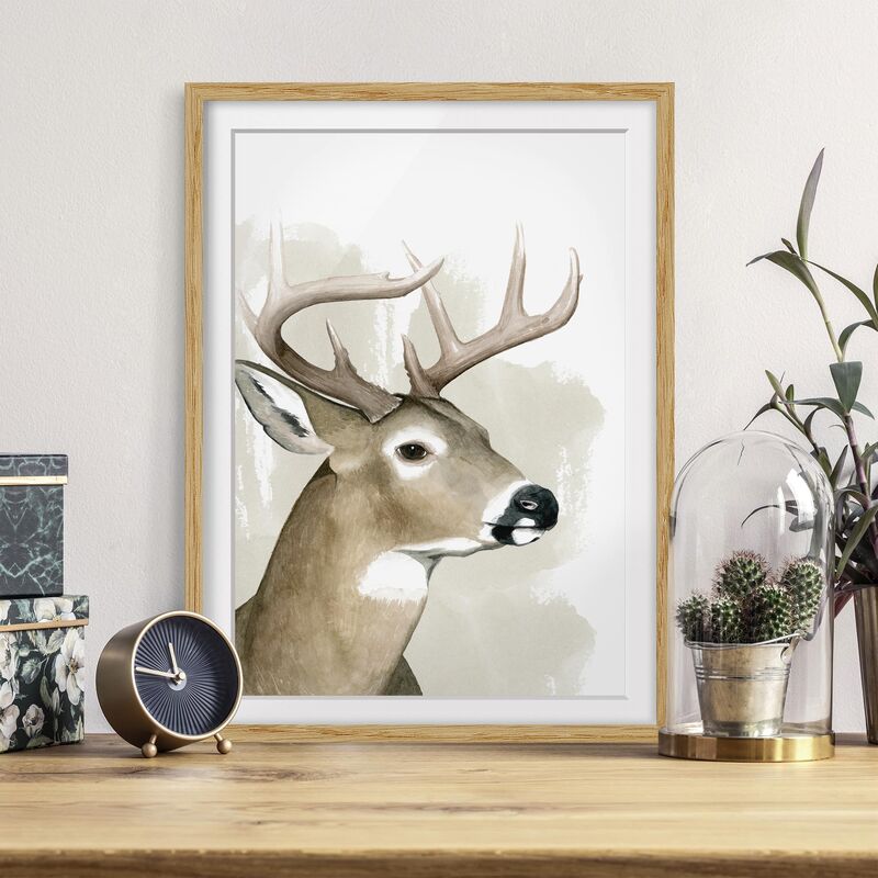 Póster enmarcado - Forest Friends - Hirsch Dimensión LxA: 70cm x 50cm, Marco: Roble
Póster enmarcado - Forest Friends - Hirsch Dimensión LxA: 70cm x 50cm, Marco: Roble