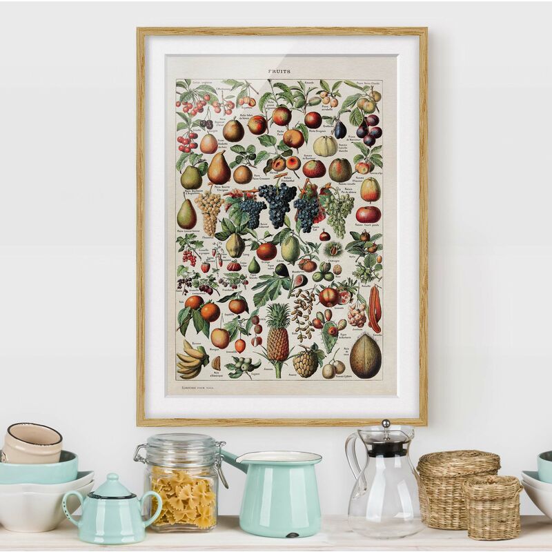 Póster enmarcado - Frutta Consiglio d'epoca Dimensión LxA: 70cm x 50cm, Marco: Roble
Póster enmarcado - Frutta Consiglio d'epoca Dimensión LxA: 70cm x 50cm, Marco: Roble