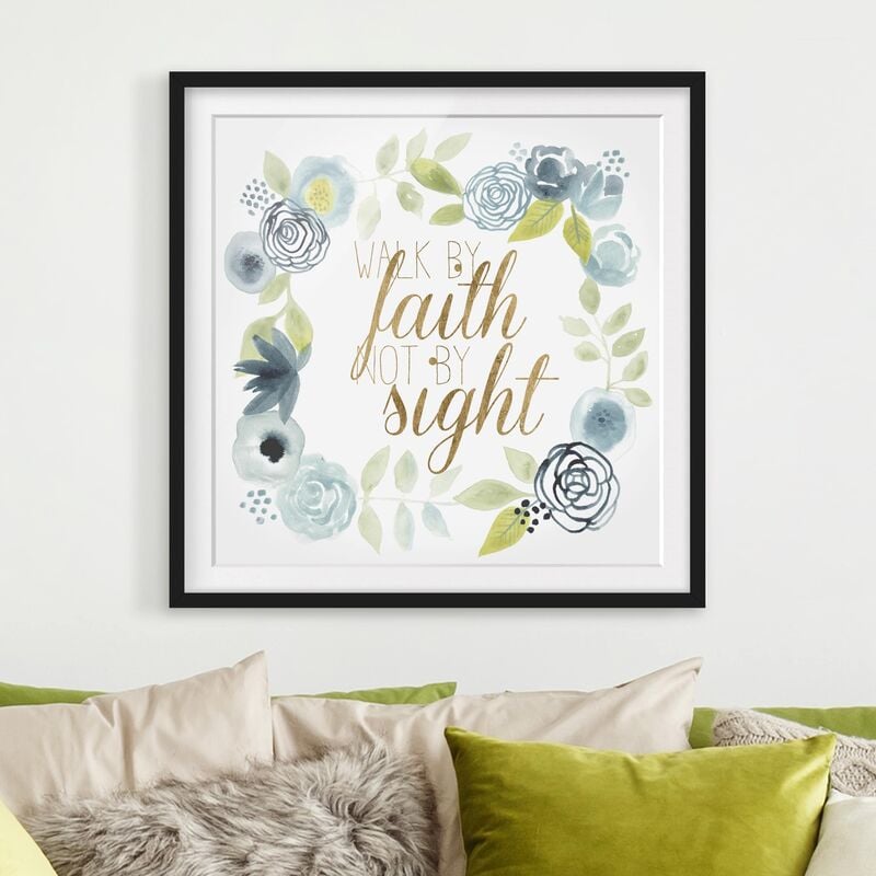 Póster enmarcado - Garland With Saying - Faith Dimensión LxA: 20cm x 20cm, Marco: Negro
Póster enmarcado - Garland With Saying - Faith Dimensión LxA: 20cm x 20cm, Marco: Negro