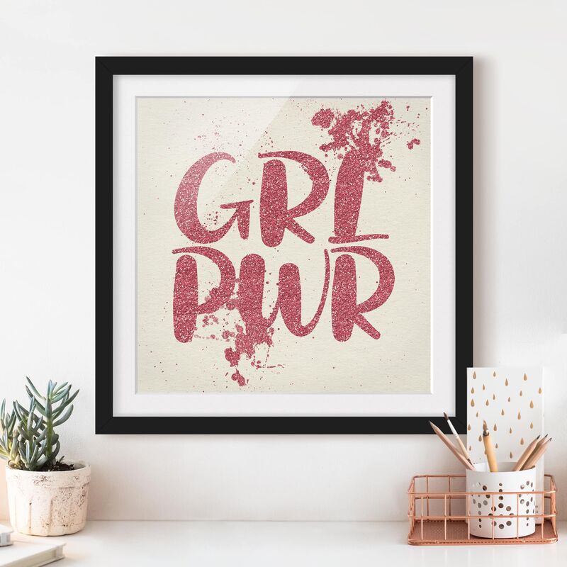 Póster enmarcado - Girl Power Dimensión LxA: 70cm x 70cm, Marco: Negro
Póster enmarcado - Girl Power Dimensión LxA: 70cm x 70cm, Marco: Negro